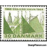 Denmark 1968 Esbjerg Harbour Construction Act - Centenary-Stamps-Denmark-StampPhenom