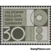 Denmark 1969 Valdemar Poulsen - Birth Centenary-Stamps-Denmark-StampPhenom