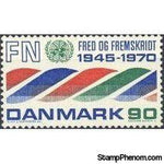 Denmark 1970 United Nations - 25th Anniversary-Stamps-Denmark-StampPhenom