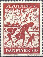 Denmark 1971 Aid for Refugees-Stamps-Denmark-StampPhenom