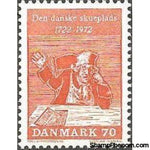 Denmark 1972 Theatre in Denmark and of Holbergs Comedies - 250th Anniversary-Stamps-Denmark-StampPhenom