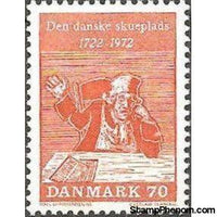 Denmark 1972 Theatre in Denmark and of Holbergs Comedies - 250th Anniversary-Stamps-Denmark-StampPhenom