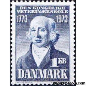 Denmark 1973 Royal Veterinary College - Christianshavn - Bicentenary-Stamps-Denmark-StampPhenom