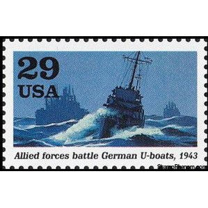 United States of America 1993 Destroyers (Allied forces battle German U-boats)