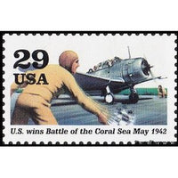 United States of America 1992 Divebomber and deck crewman (US wins Battle of The Coral Sea