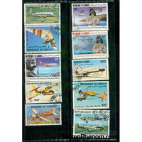 Djibouti Aircraft , 10 stamps