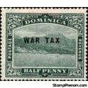 Dominica 1918 Roseau overprinted - WAR TAX, Set of 2-Stamps-Dominica-Mint-StampPhenom