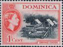 Dominica 1954 Queen Elizabeth II and Local Scenes, Set of 4-Stamps-Dominica-Mint-StampPhenom