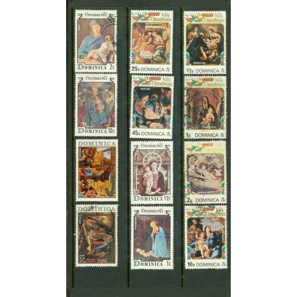 Dominica Christmas , 12 stamps - Dominica Christmas , 12 stamps
