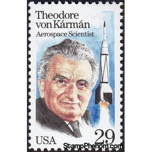 United States of America 1992 Dr. Theodore von Karman (1881-1963) Rocket Scientist