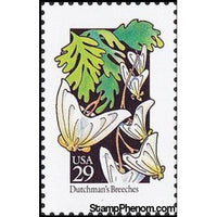 United States of America 1992 Dutchman's Breeches (Dicentra cucullaria)