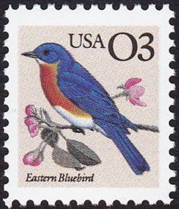 United States of America 1991 Eastern Bluebird (Sialia sialis)