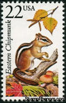 United States of America 1987 Eastern Chipmunk (Tamias striatus)