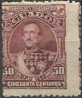 Ecuador 1892 Definitives - President Juan Flores-Stamps-Ecuador-StampPhenom