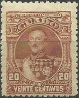 Ecuador 1892 Definitives - President Juan Flores-Stamps-Ecuador-StampPhenom