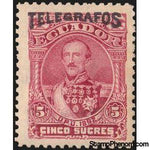Ecuador 1892 Juan José Flores Overprinted-Stamps-Ecuador-StampPhenom