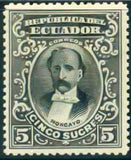 Ecuador 1901 Portraits - New Colours-Stamps-Ecuador-StampPhenom