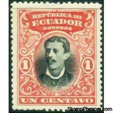 Ecuador 1901 Portraits - New Colours-Stamps-Ecuador-StampPhenom