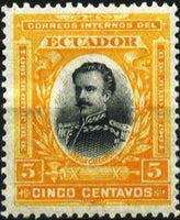 Ecuador 1904 Captain Abdon Calderon - Birth Centenary-Stamps-Ecuador-StampPhenom