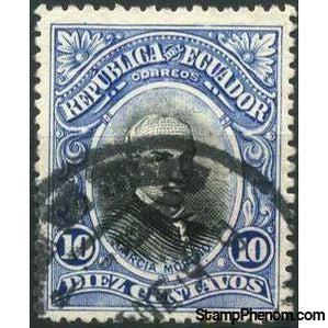 Ecuador 1907 Gabriel Garcia Moreno-Stamps-Ecuador-StampPhenom