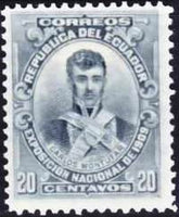 Ecuador 1909 National Exhibition-Stamps-Ecuador-StampPhenom