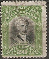 Ecuador 1915-1917 Portraits - New Colours and Values-Stamps-Ecuador-StampPhenom