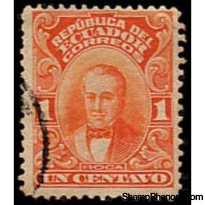 Ecuador 1916 President Vicente Roca-Stamps-Ecuador-Mint-StampPhenom