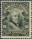 Ecuador 1926-1928 Definitives - Portraits - New Colours-Stamps-Ecuador-StampPhenom