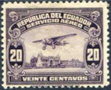 Ecuador 1929 Airmails - Aircraft above the River Guayas-Stamps-Ecuador-StampPhenom