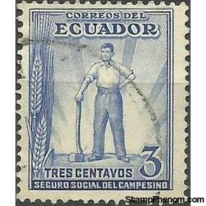 Ecuador 1936 Obligatory Tax - Social Insurance Fund-Stamps-Ecuador-Mint-StampPhenom