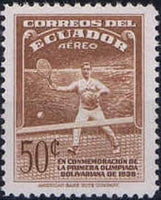 Ecuador 1939 Airmail - First Bolivarian Games, La Paz - Victories-Stamps-Ecuador-StampPhenom