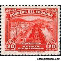 Ecuador 1942-1943 Guayaquil Riverside-Stamps-Ecuador-StampPhenom