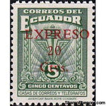 Ecuador 1945 Express Letter - Surcharged EXPRESO 20 Ctvs-Stamps-Ecuador-StampPhenom