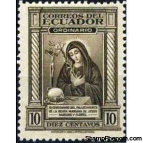 Ecuador 1946 Blessed Mariana de Jesus Paredes y Flores - 300th Death Anniversary-Stamps-Ecuador-StampPhenom