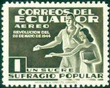 Ecuador 1946 Revolution - 2nd Anniversary-Stamps-Ecuador-StampPhenom