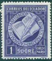 Ecuador 1948 National Literacy Campaign-Stamps-Ecuador-StampPhenom