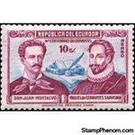 Ecuador 1949 Cervantes - 400th Birth Anniversary-Stamps-Ecuador-StampPhenom