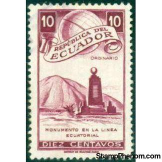 Ecuador 1949 Equatorial Line Monument-Stamps-Ecuador-StampPhenom