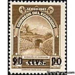 Ecuador 1950 Airmails Surcharged 90 Centavos-Stamps-Ecuador-StampPhenom