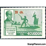 Ecuador 1952 Pres. Urvina, Slave and 'Liberty'-Stamps-Ecuador-StampPhenom