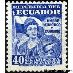 Ecuador 1953 Obligatory Tax - Public Health Fund-Stamps-Ecuador-StampPhenom