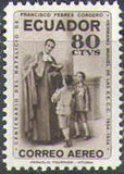 Ecuador 1954 Airmails - Francisco Febres Cordero - Birth Centenary-Stamps-Ecuador-StampPhenom