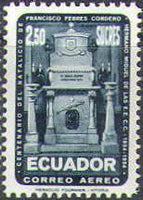 Ecuador 1954 Airmails - Francisco Febres Cordero - Birth Centenary-Stamps-Ecuador-StampPhenom