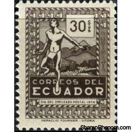 Ecuador 1954 Postal Employees Day-Stamps-Ecuador-StampPhenom