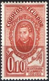 Ecuador 1956 Printing - Bicentenary-Stamps-Ecuador-StampPhenom