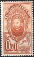 Ecuador 1956 Printing - Bicentenary-Stamps-Ecuador-StampPhenom