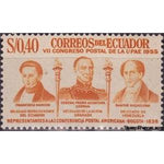 Ecuador 1957 Francisco Marcos, Gen. Pedro Herran and Santos Michelena-Stamps-Ecuador-StampPhenom