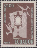 Ecuador 1958 Airmails - 3rd National Eucharistic Congress-Stamps-Ecuador-StampPhenom