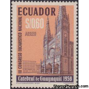 Ecuador 1958 Airmails - 3rd National Eucharistic Congress-Stamps-Ecuador-StampPhenom