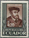 Ecuador 1958 Airmails - Emperor Charles V - 400th Death Anniversary-Stamps-Ecuador-StampPhenom